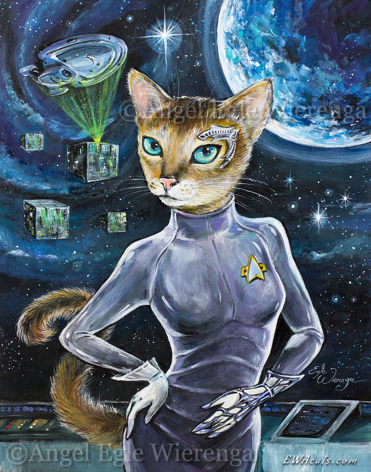 Art Print "Seven of Nine Lives"