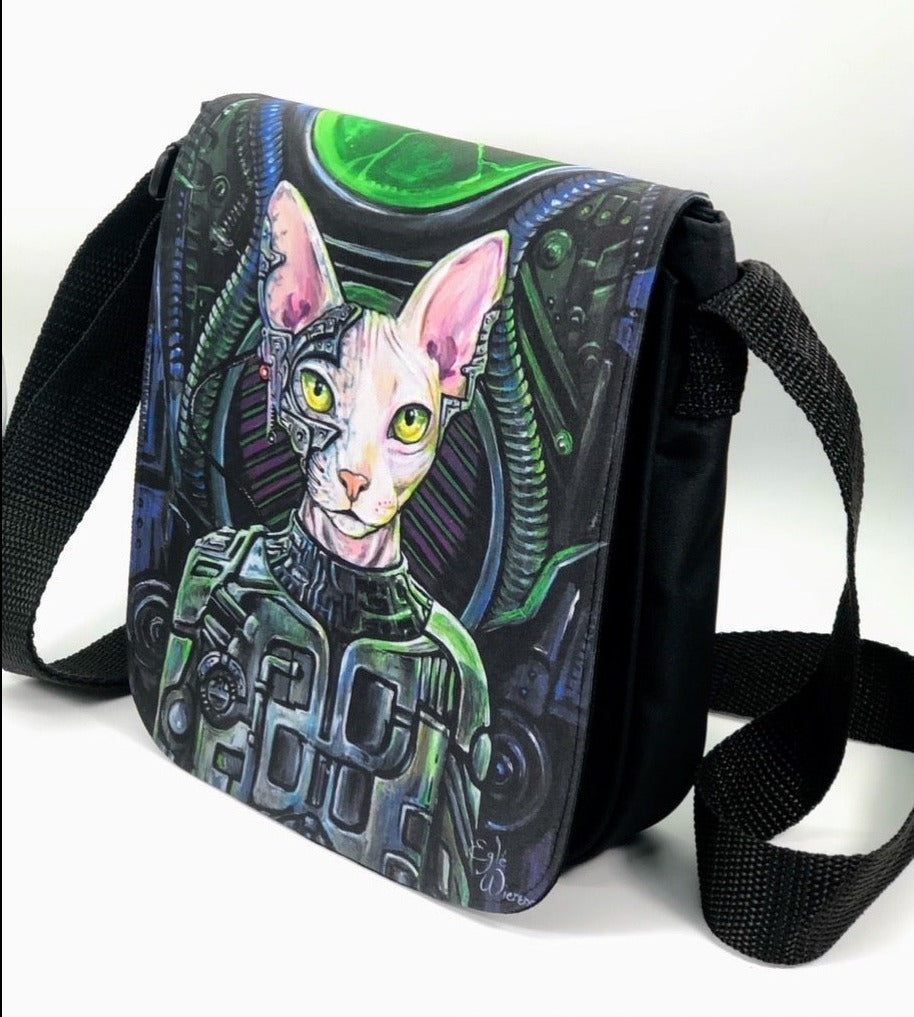 Shoulder Bag "Locatus of Borg" with a Removable Flap