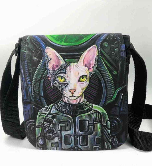 Shoulder Bag "Locatus of Borg" with a Removable Flap