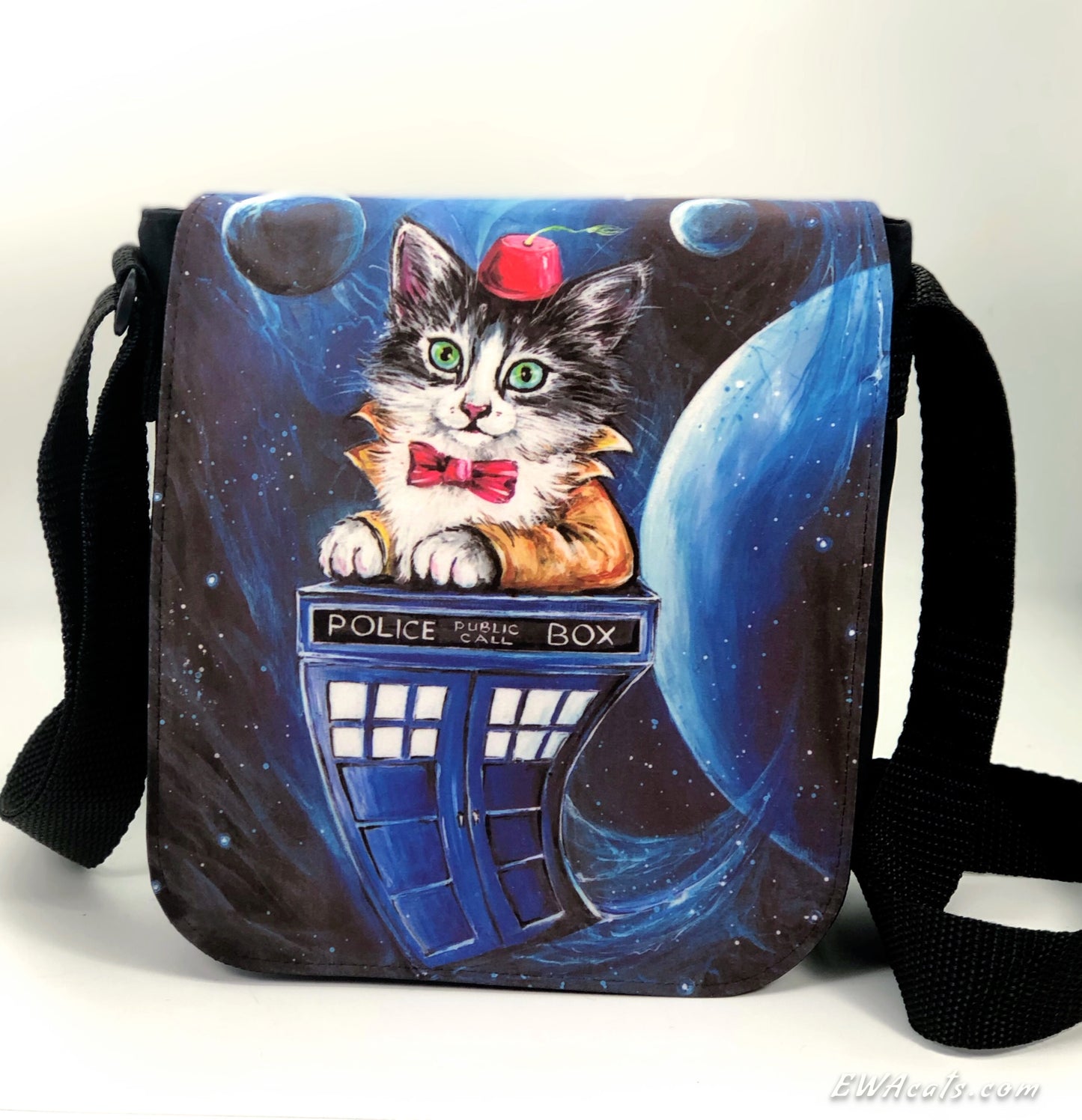 Shoulder Bag "Kitty Who" with a Removable Flap
