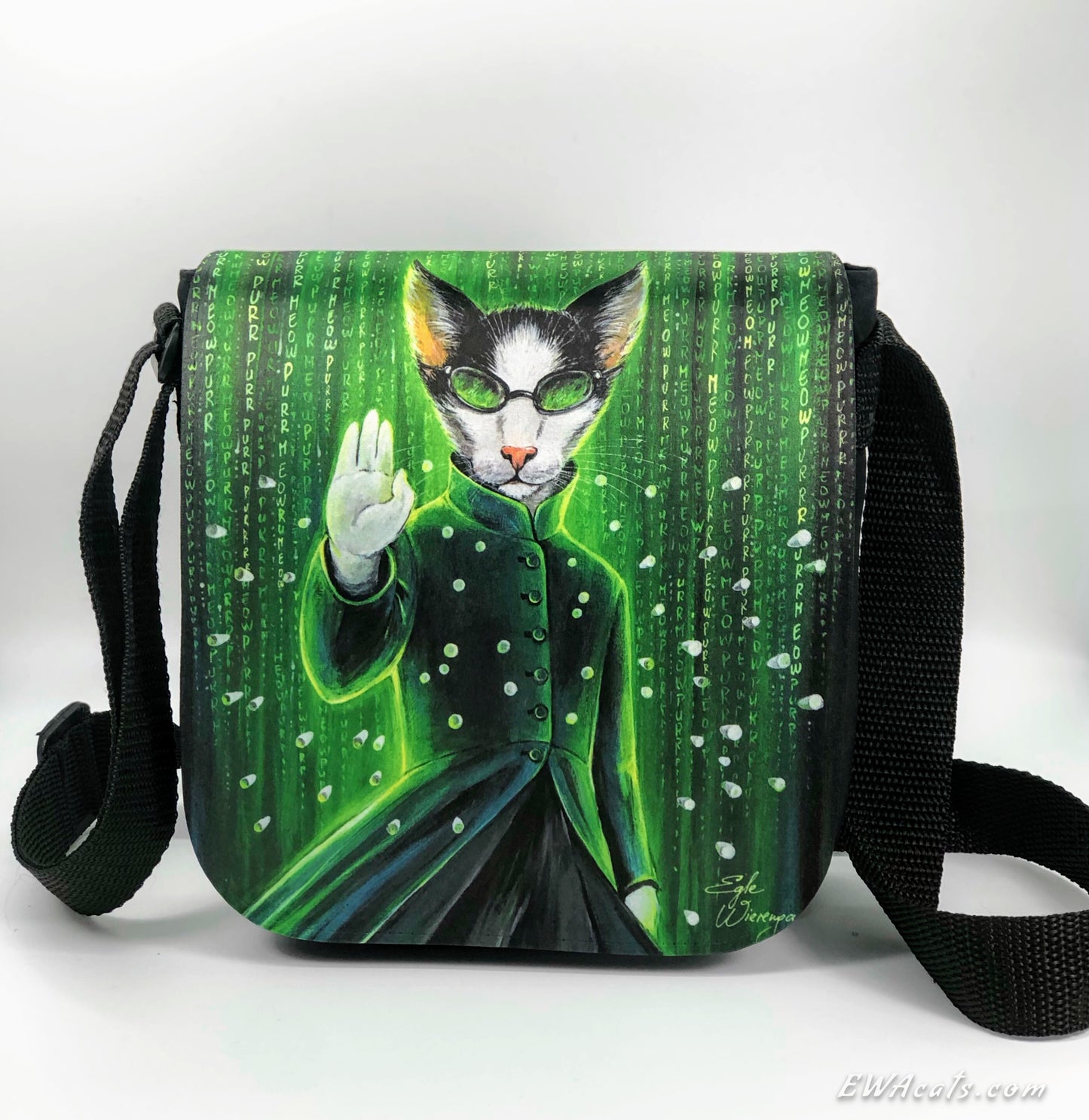 Shoulder Bag "Meo" with a Removable Flap