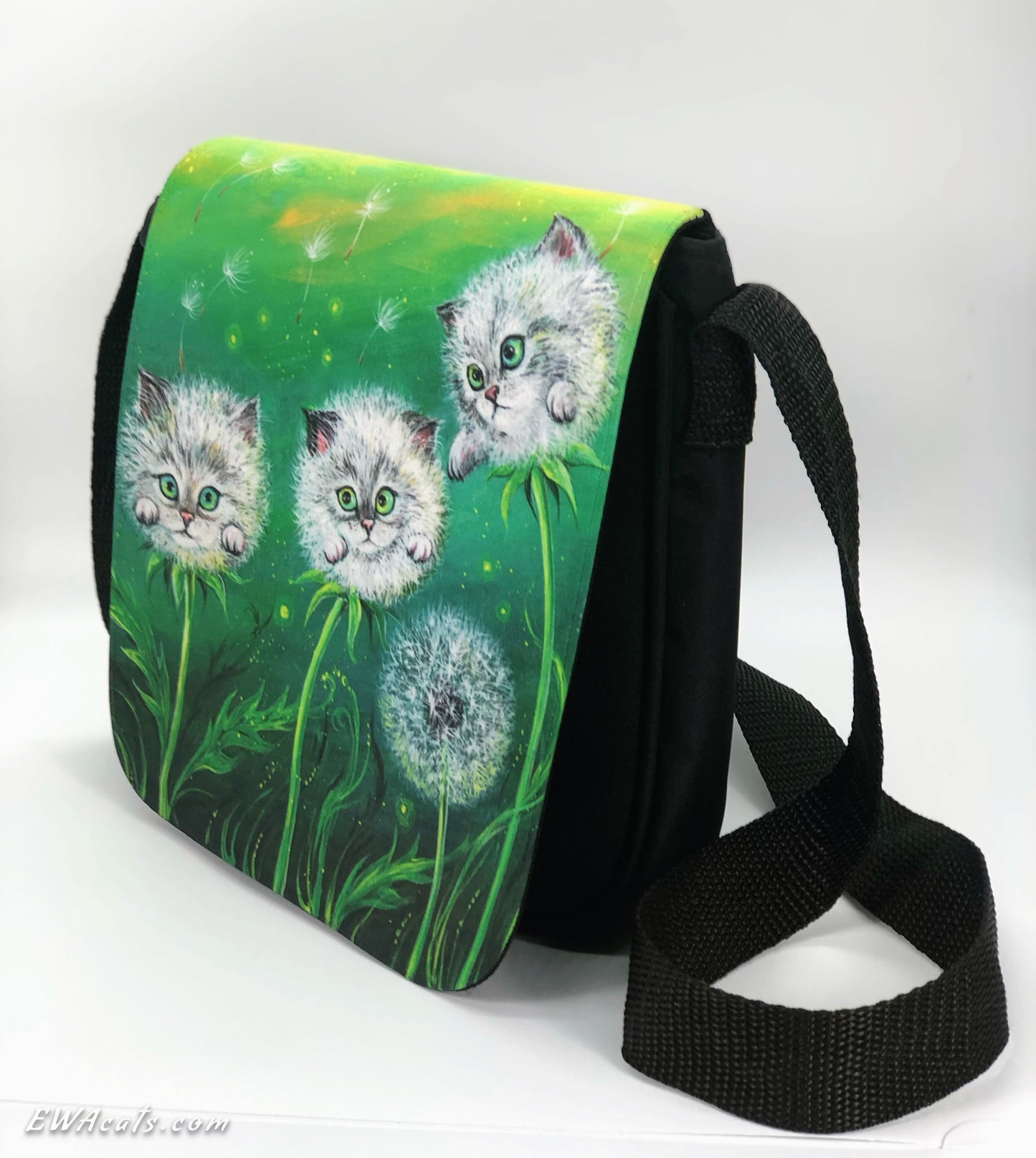 Shoulder Bag "Kittylions" with a Removable Flap
