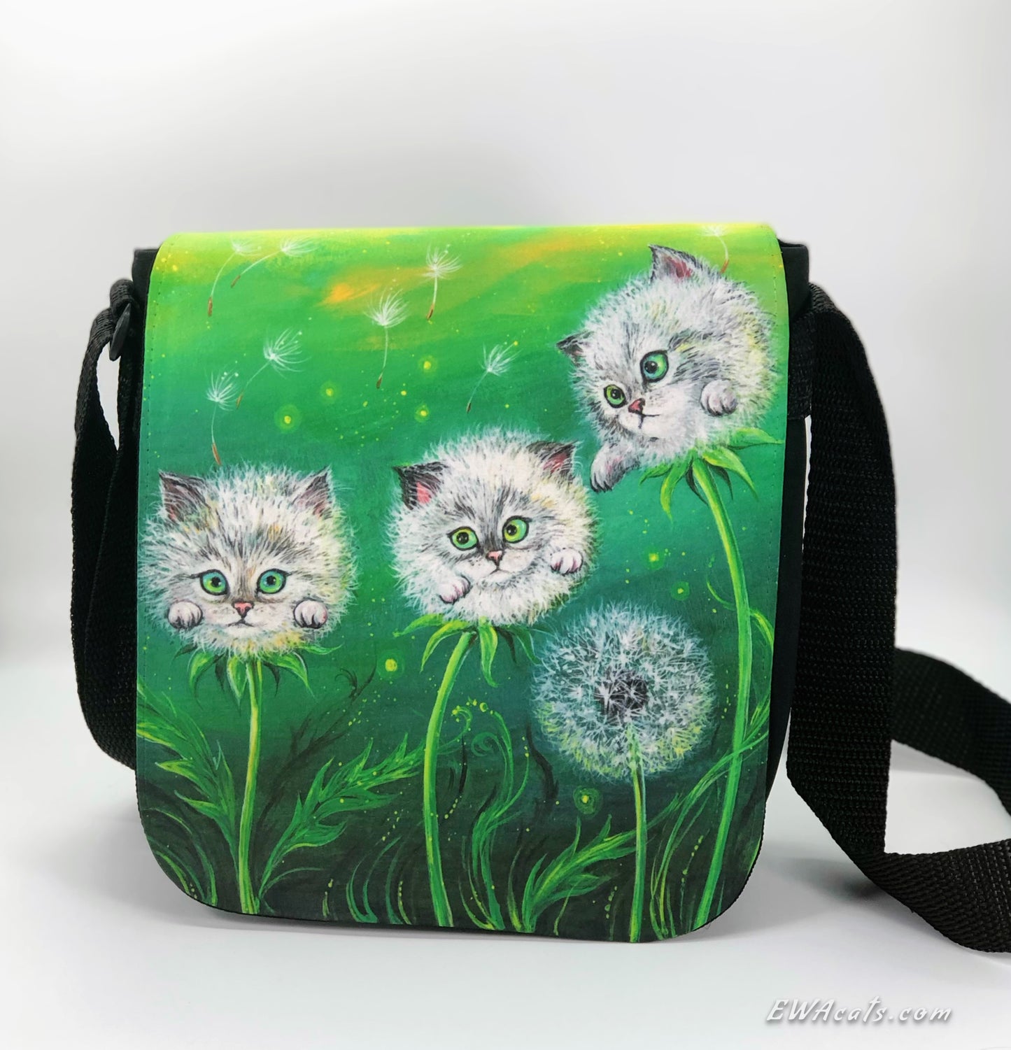 Shoulder Bag "Kittylions" with a Removable Flap