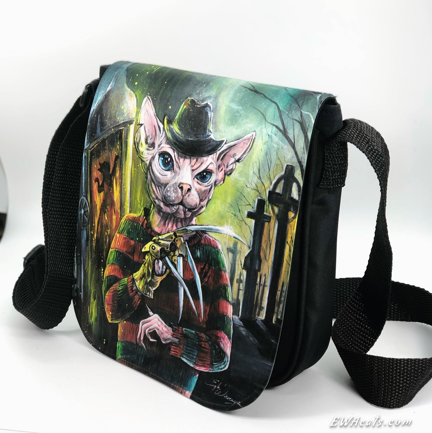 Shoulder Bag "Freddy Kat" with a Removable Flap