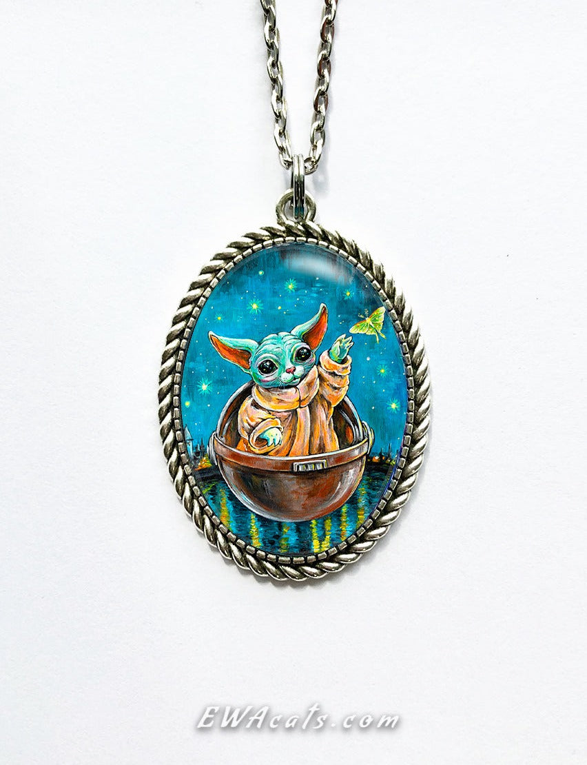 Necklace "Kitty Yoda"
