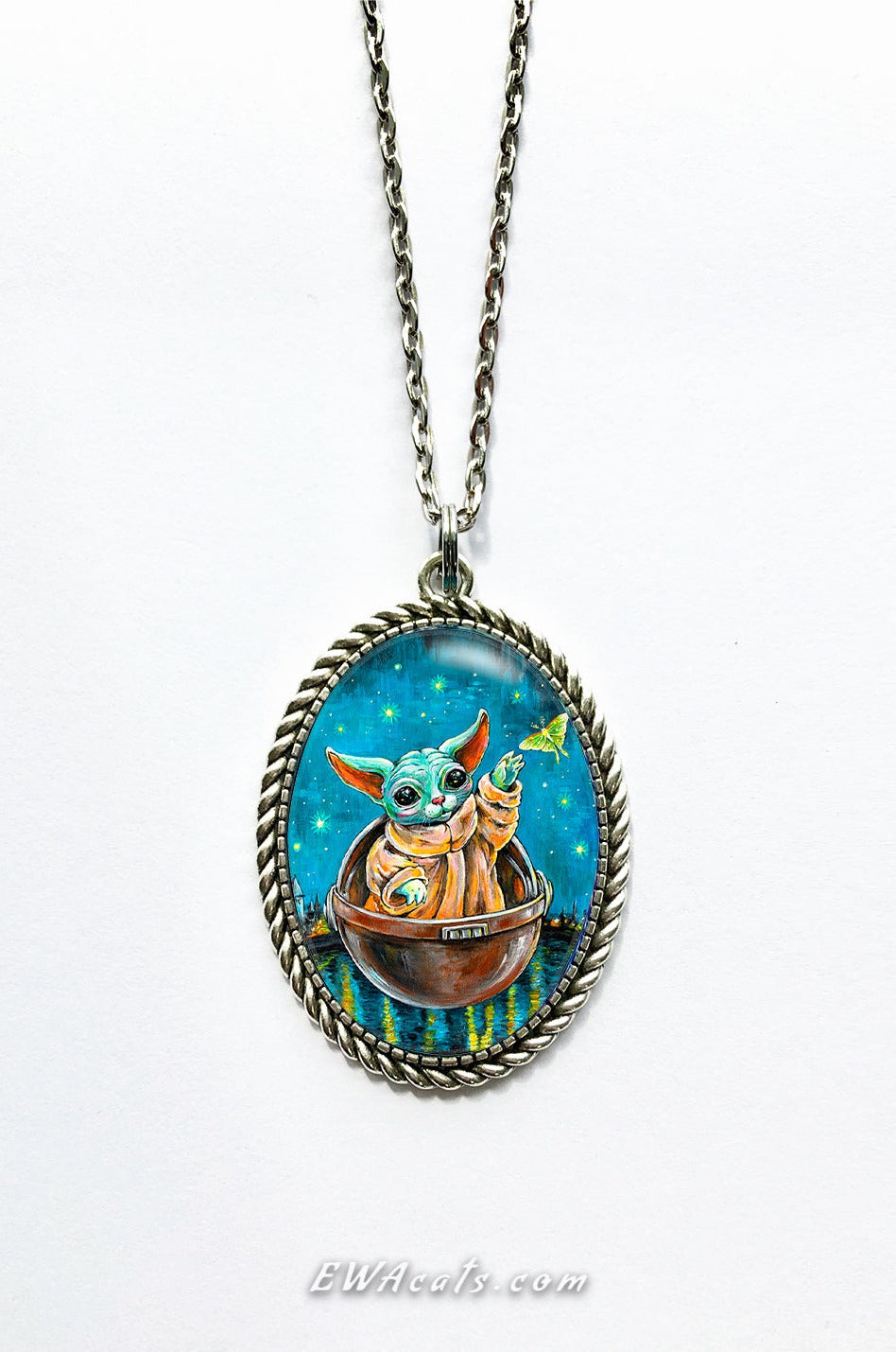 Necklace "Kitty Yoda"
