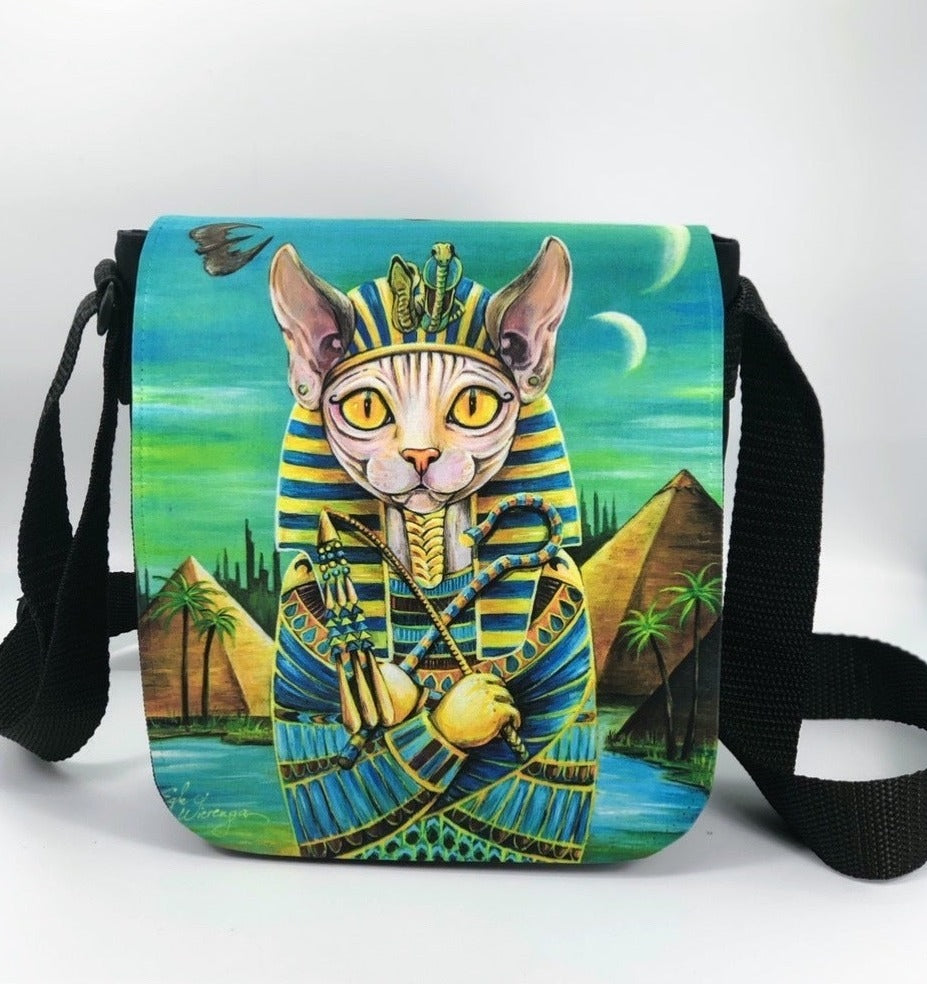 Shoulder Bag "Kitty Tut" with a Removable Flap