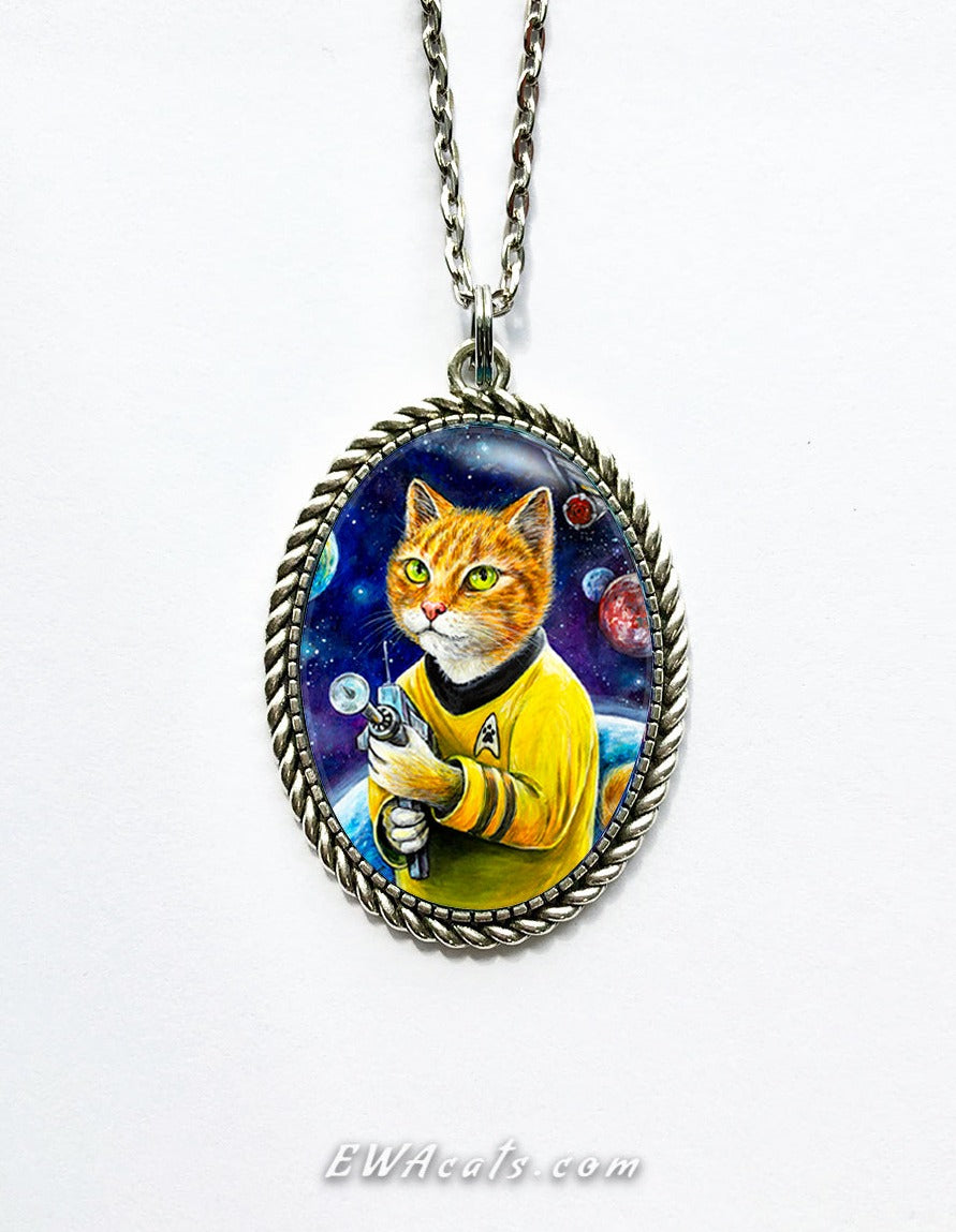 Necklace "Cattain Purrk"