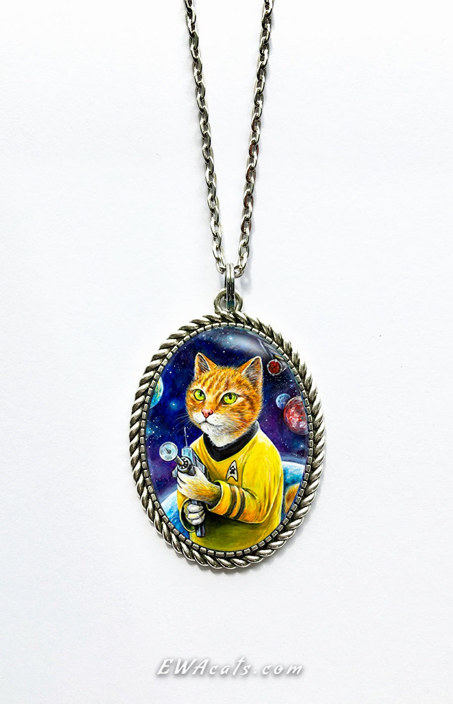 Necklace "Cattain Purrk"