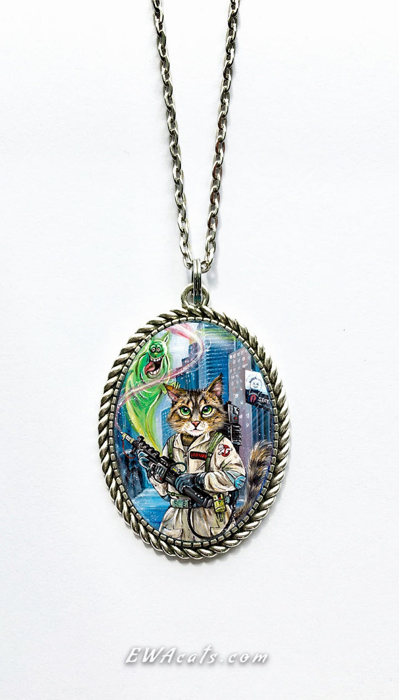 Necklace "Ghostbuster Cat"