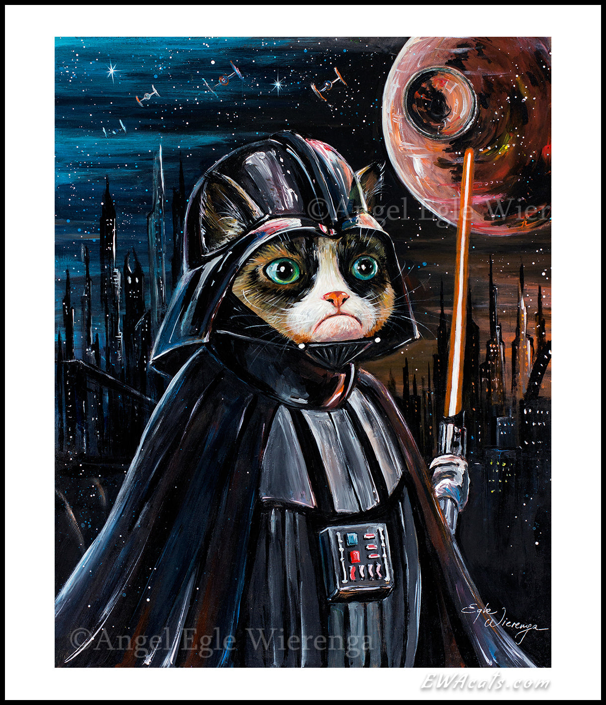 Art Print "Grumpy Vader"