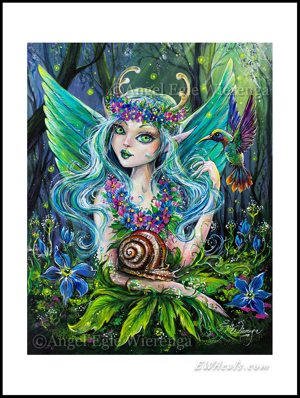 Art Print "Hummingbird Fairy"