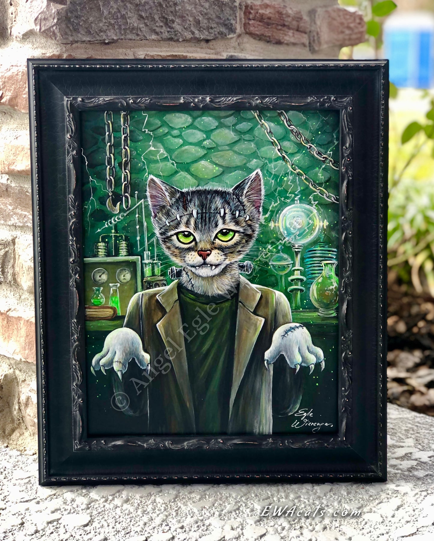 Original Painting "FrankenCat"
