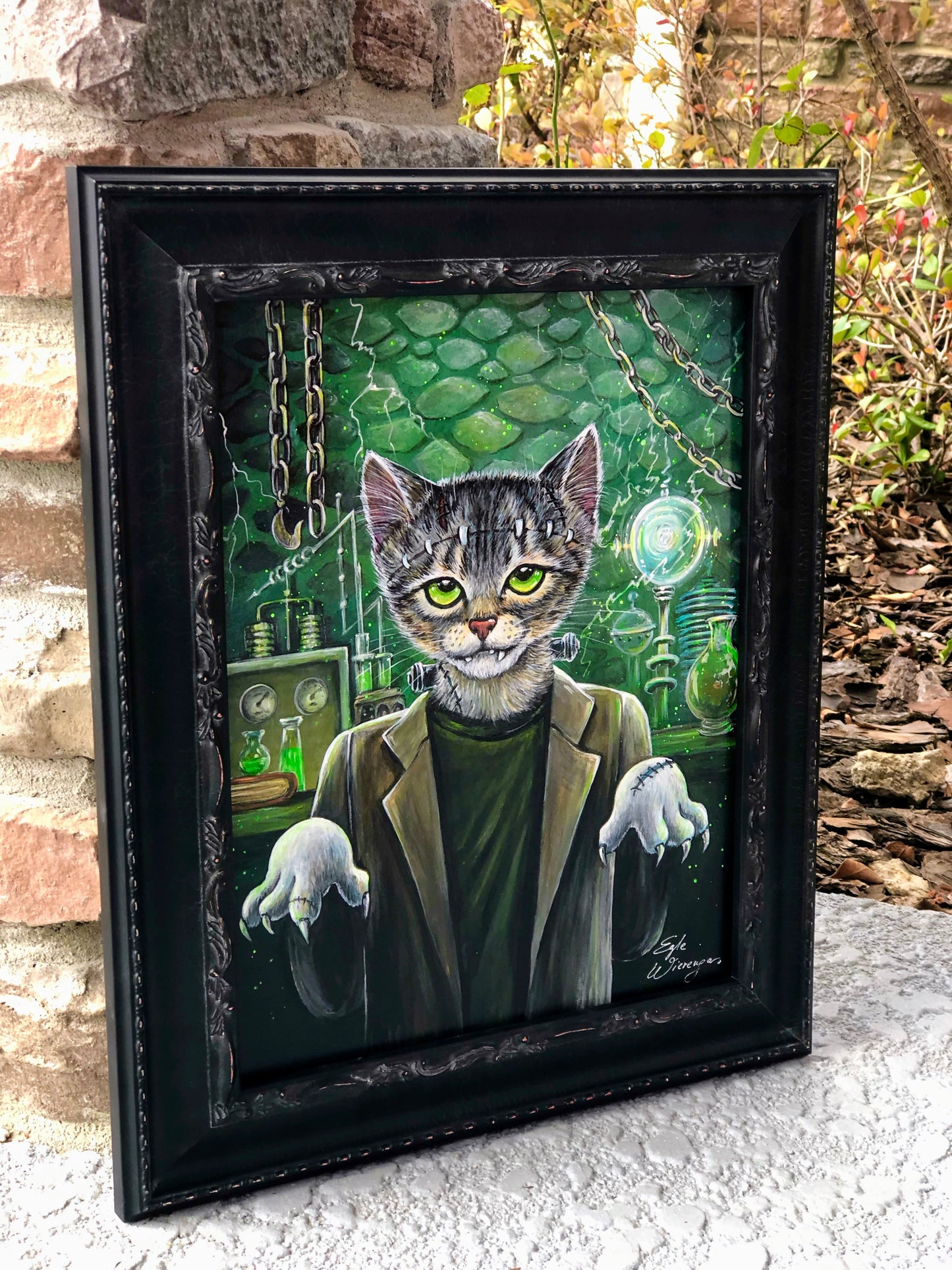 Original Painting "FrankenCat"