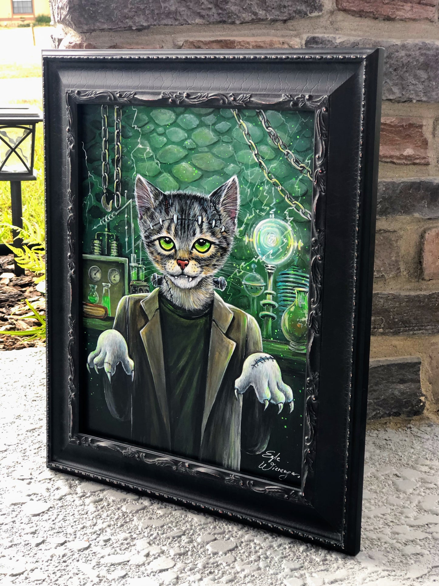 Original Painting "FrankenCat"