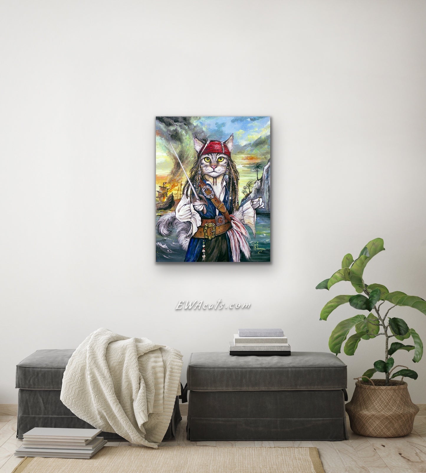 CANVAS "Cat Sparrow" Open & Limited Edition