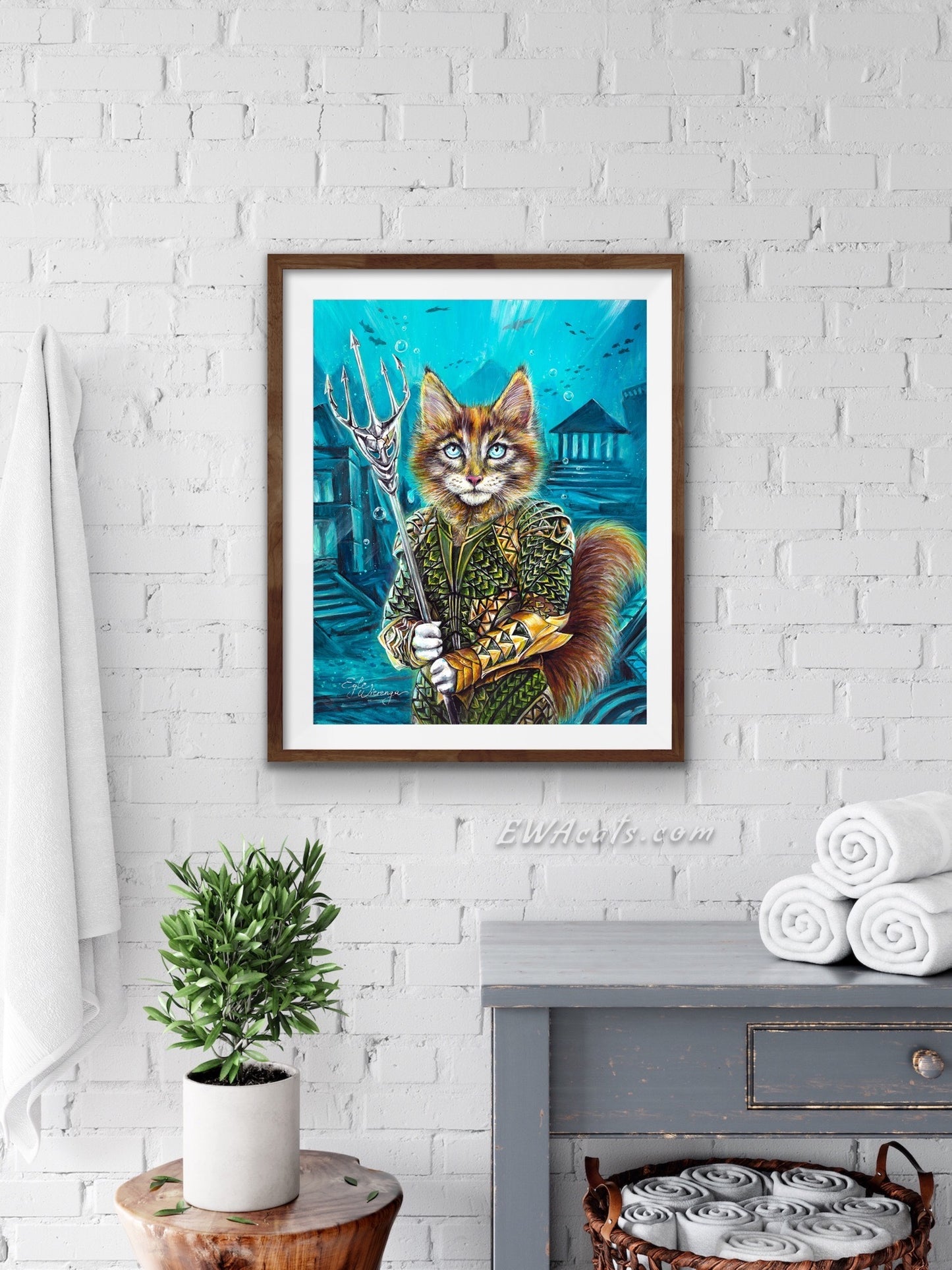 Art Print "The King of CATlantis"