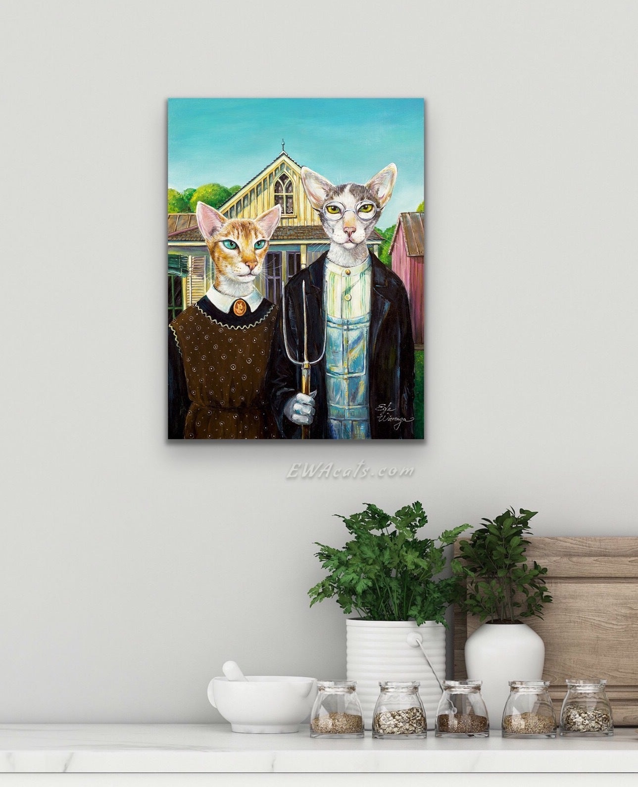 CANVAS "AmeriCat Gothic" Open & Limited Edition