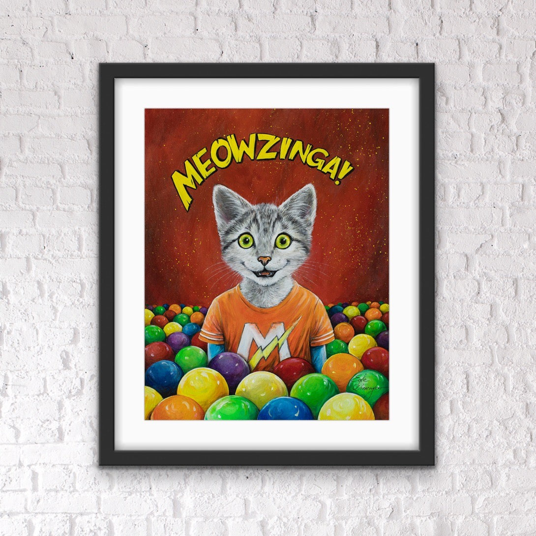 Art Print "Meowzinga!"