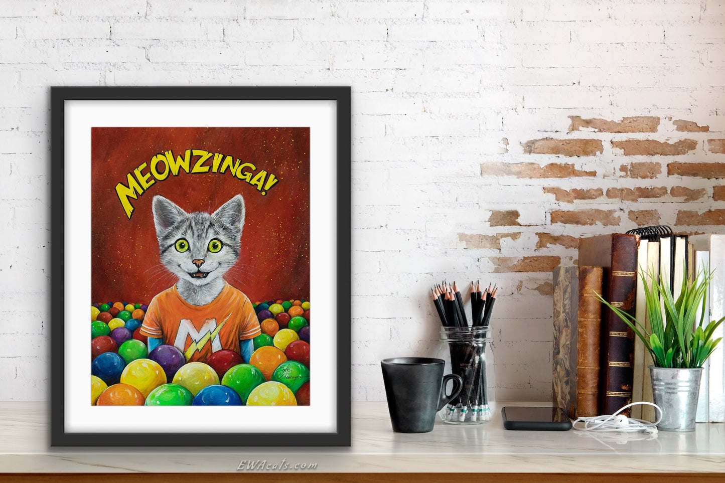 Art Print "Meowzinga!"