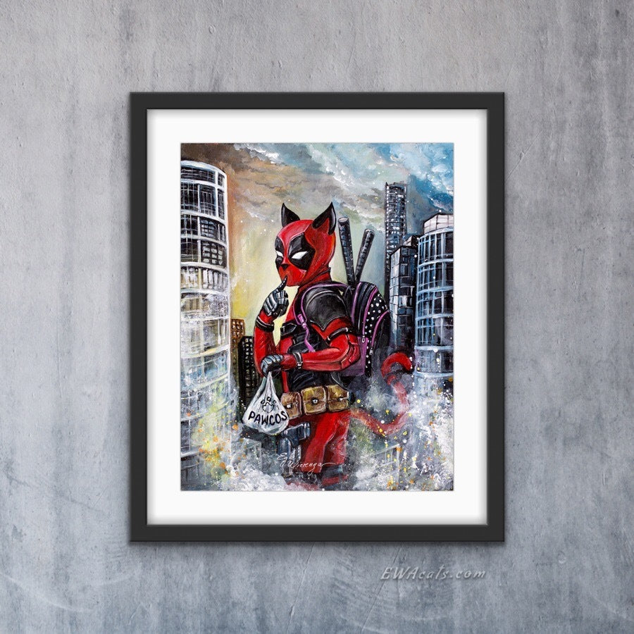 Art Print "Catpool"