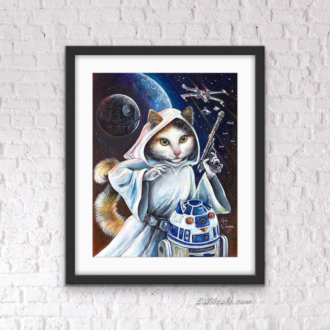 Art Print "Purrincess Leia"