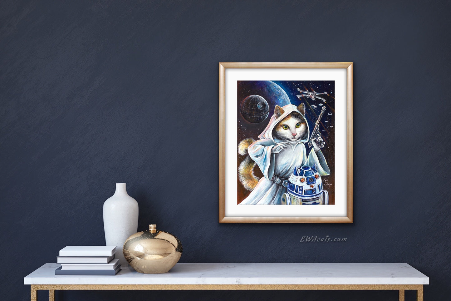 Art Print "Purrincess Leia"