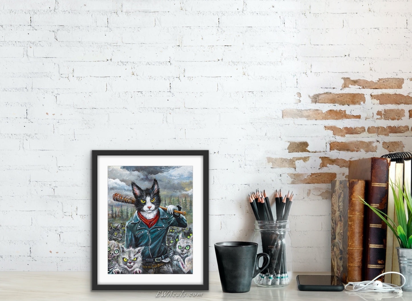 Art Print "Meowgan & Purrcille"