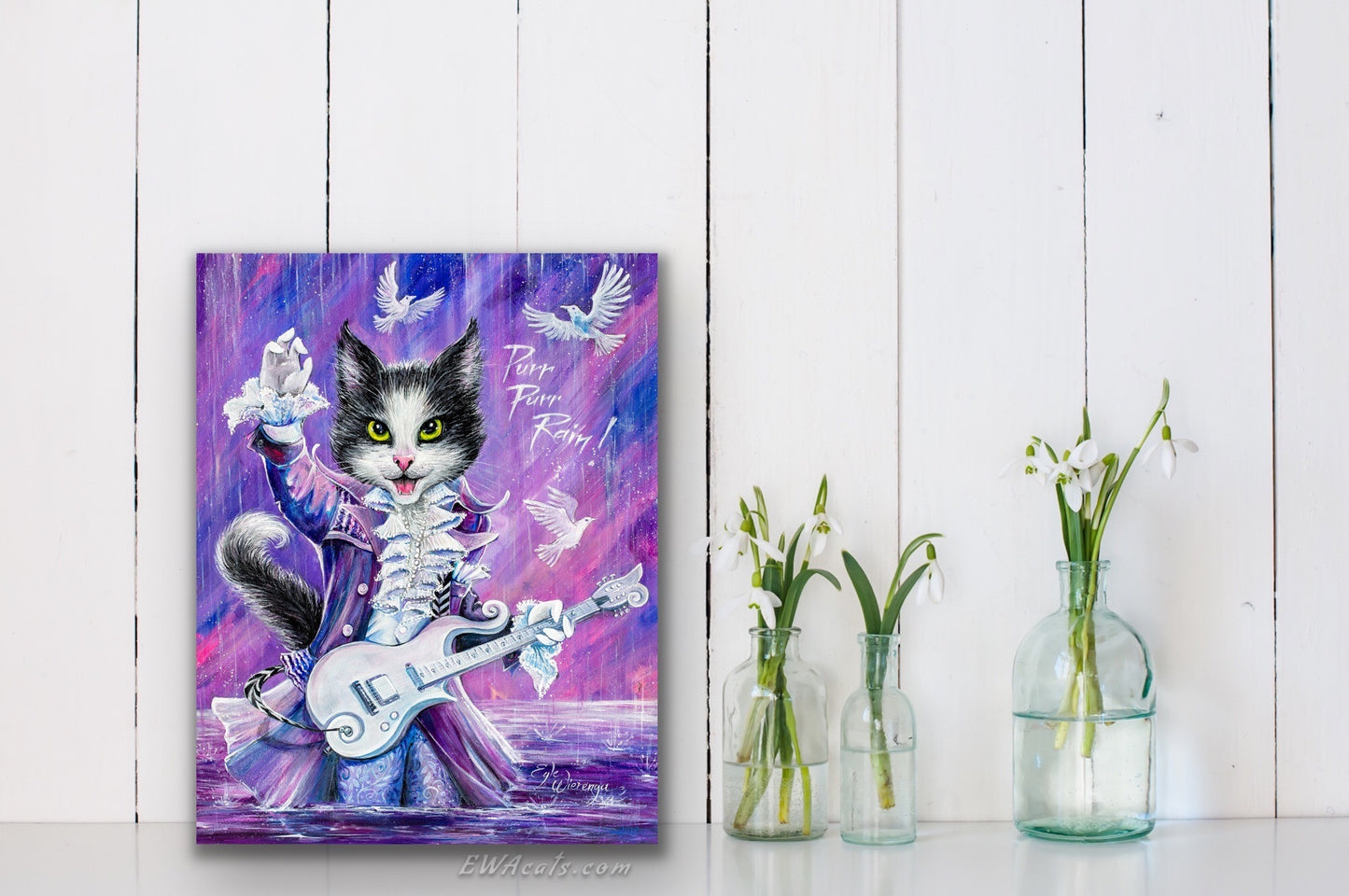 CANVAS "Purr Purr Rain!"  Open & Limited Edition