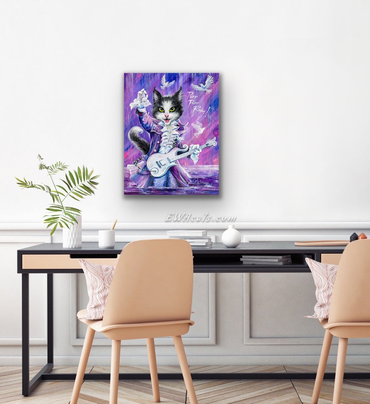 CANVAS "Purr Purr Rain!"  Open & Limited Edition