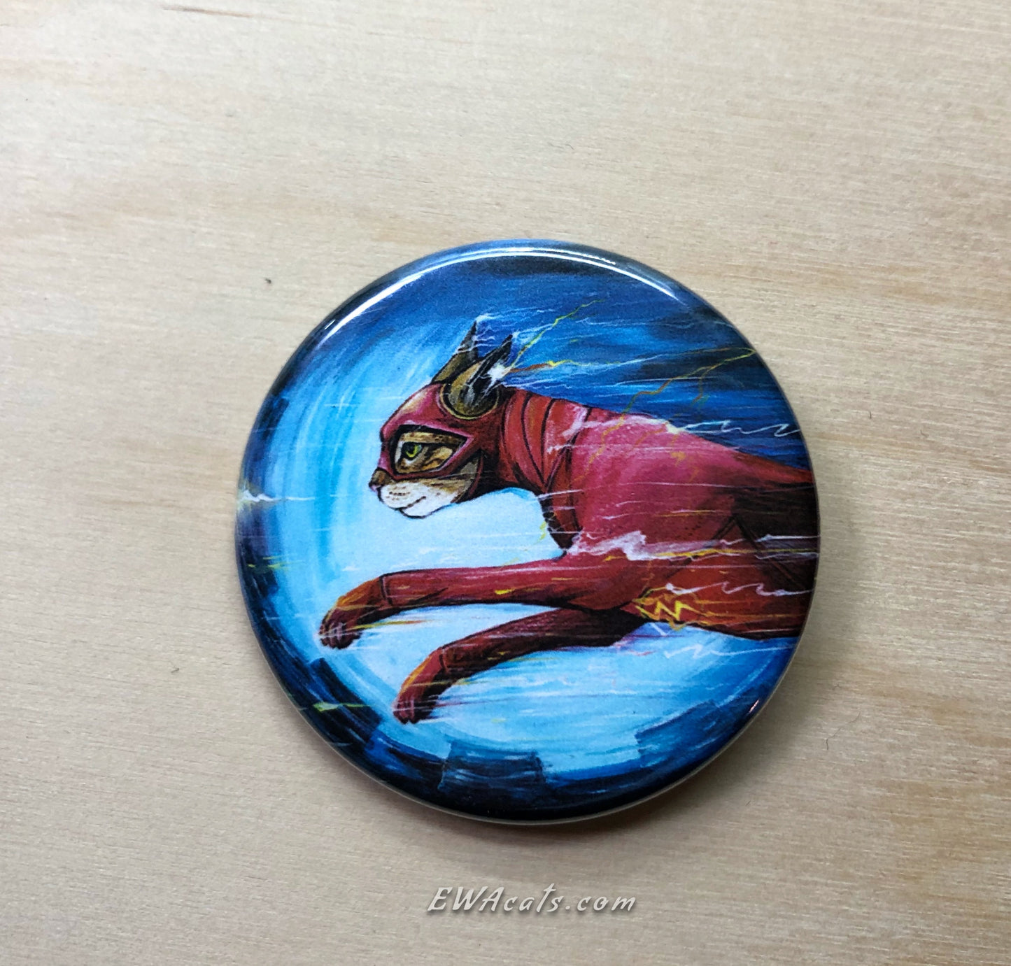 Button "The Flash Cat"