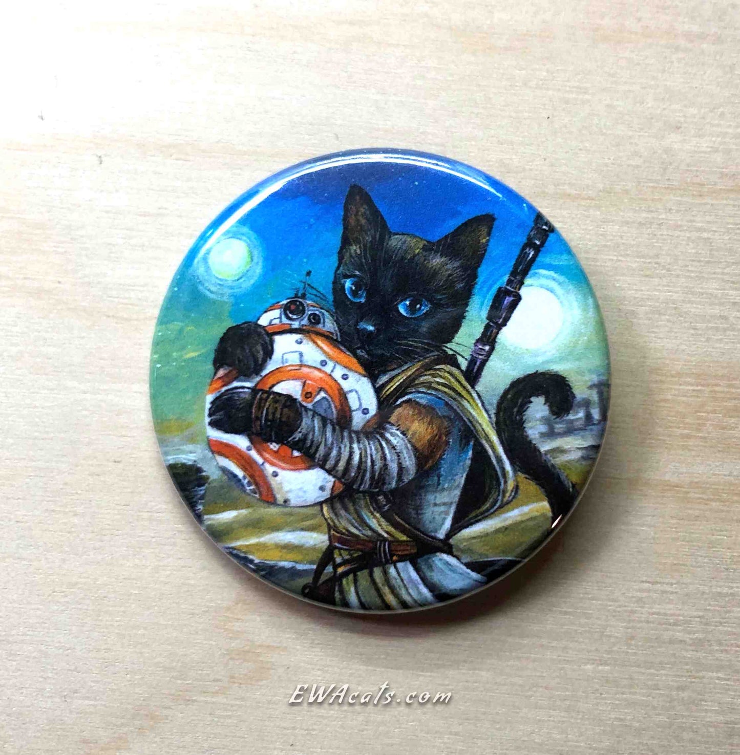 Button "Ray Cat"
