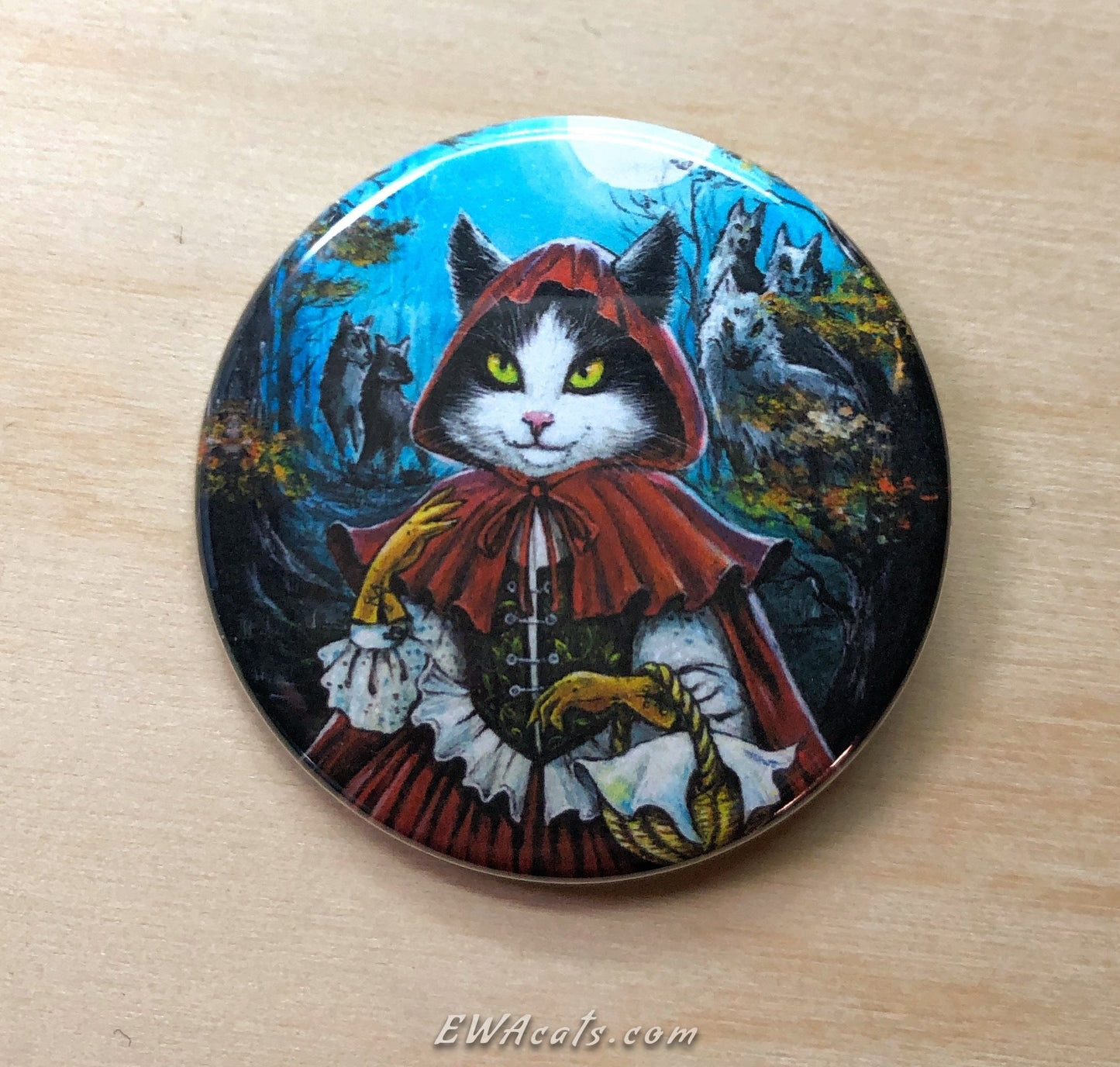 Button "Fearless Red"