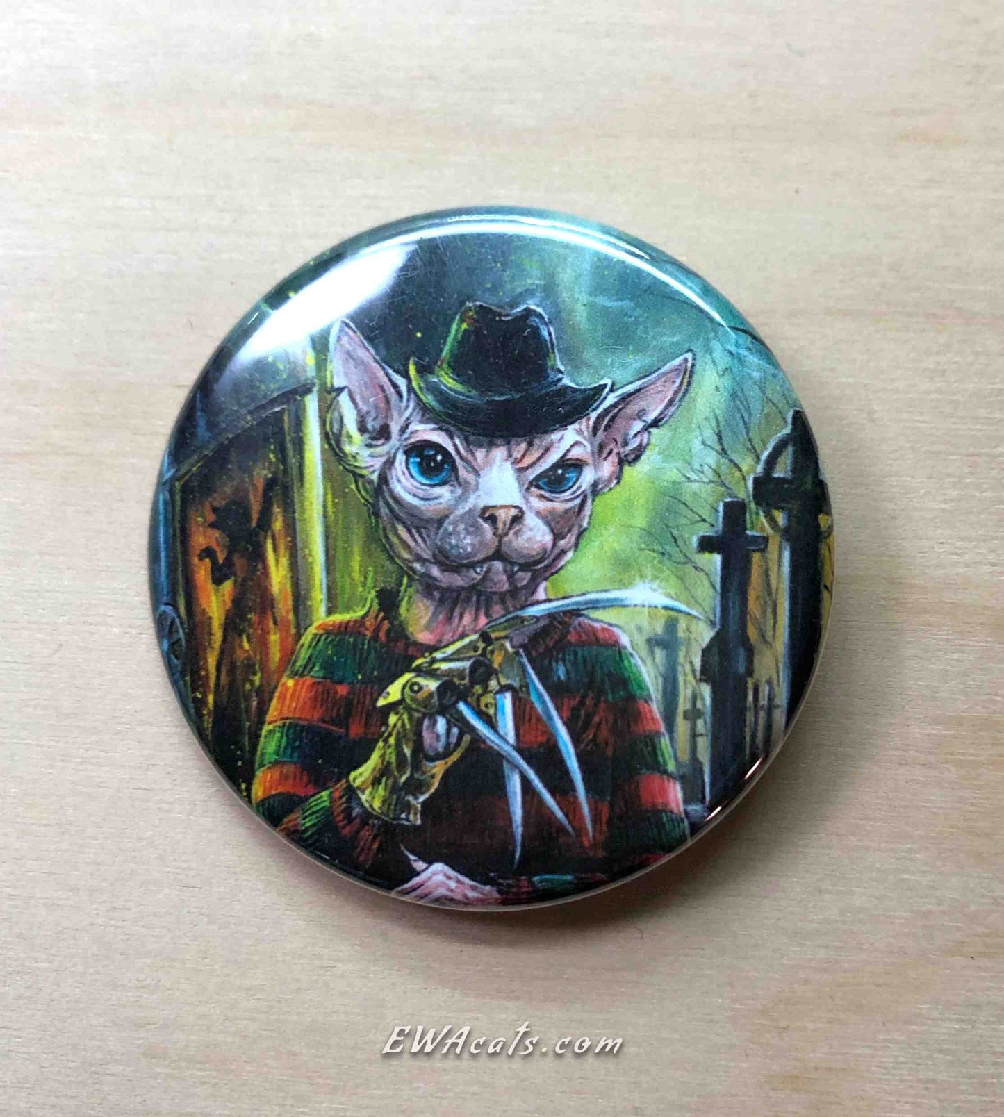 Button "Freddy Kat"
