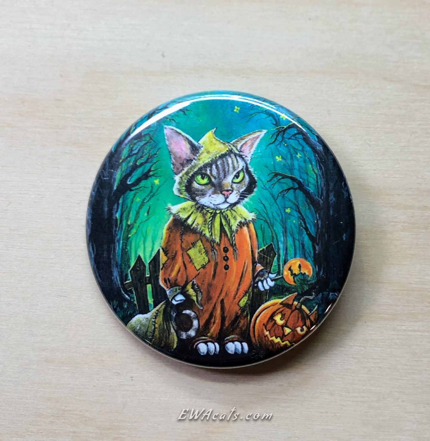 Button "Tricky Kitty"