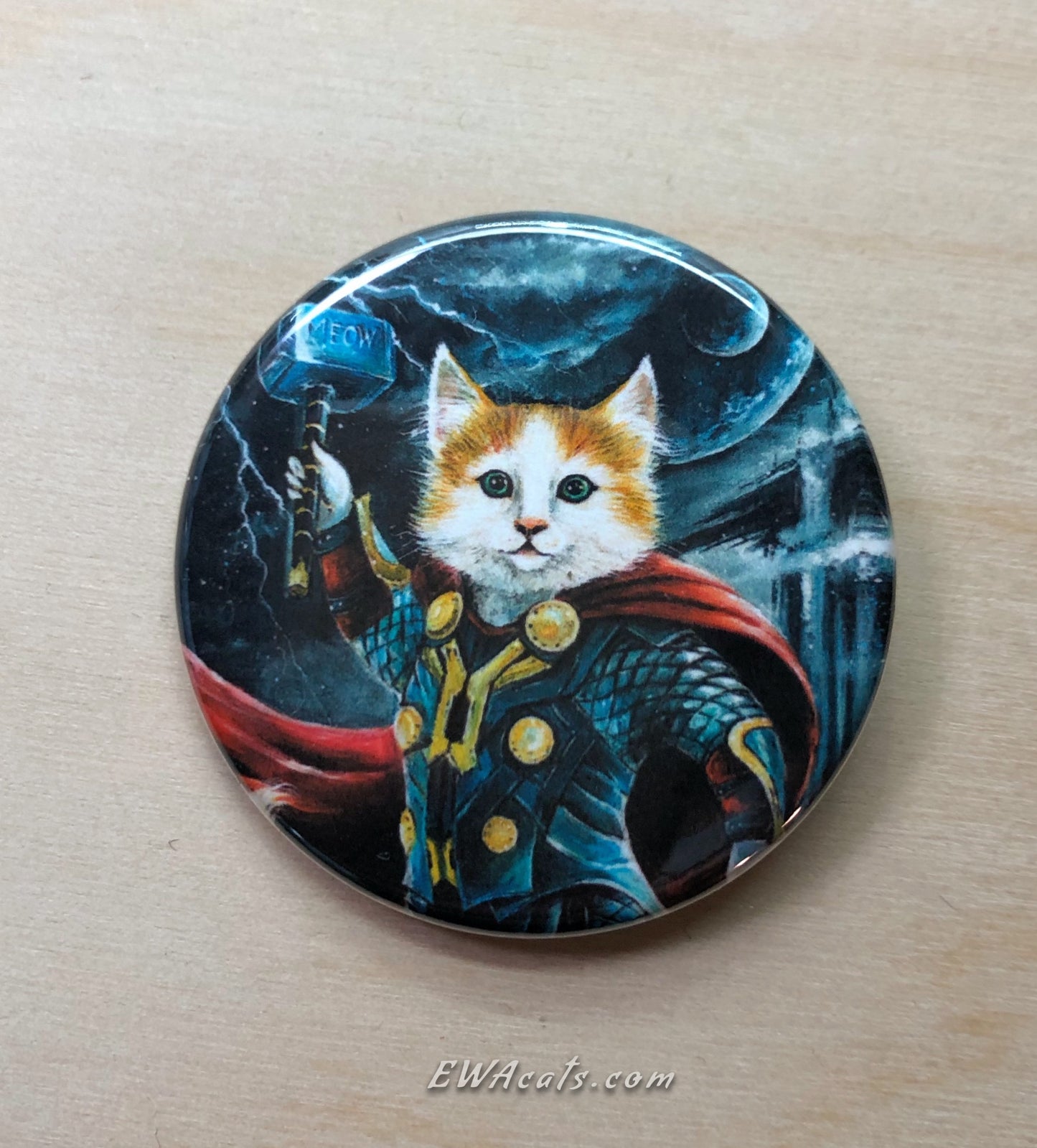 Button "Thor Kitty"