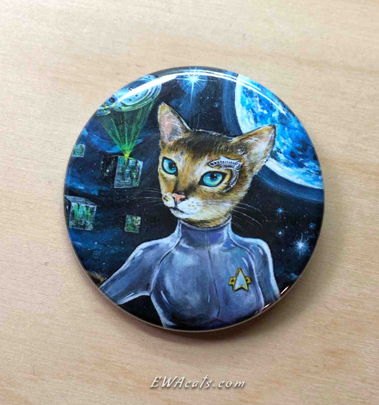 Button "Seven of Nine Lives"