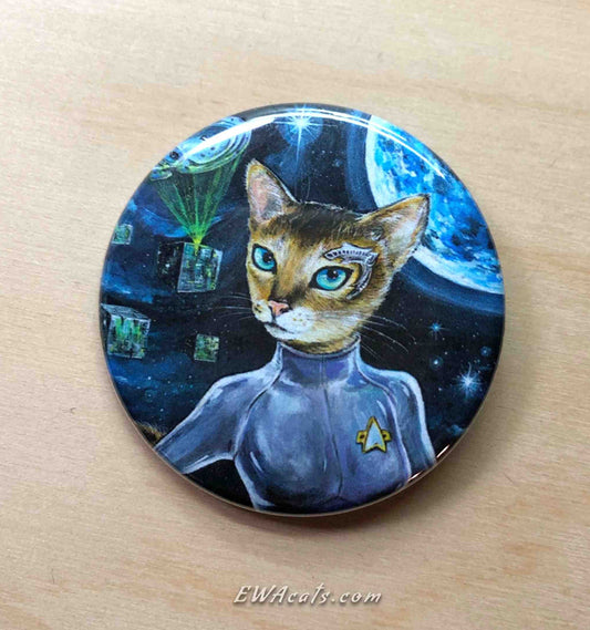 Button "Seven of Nine Lives"