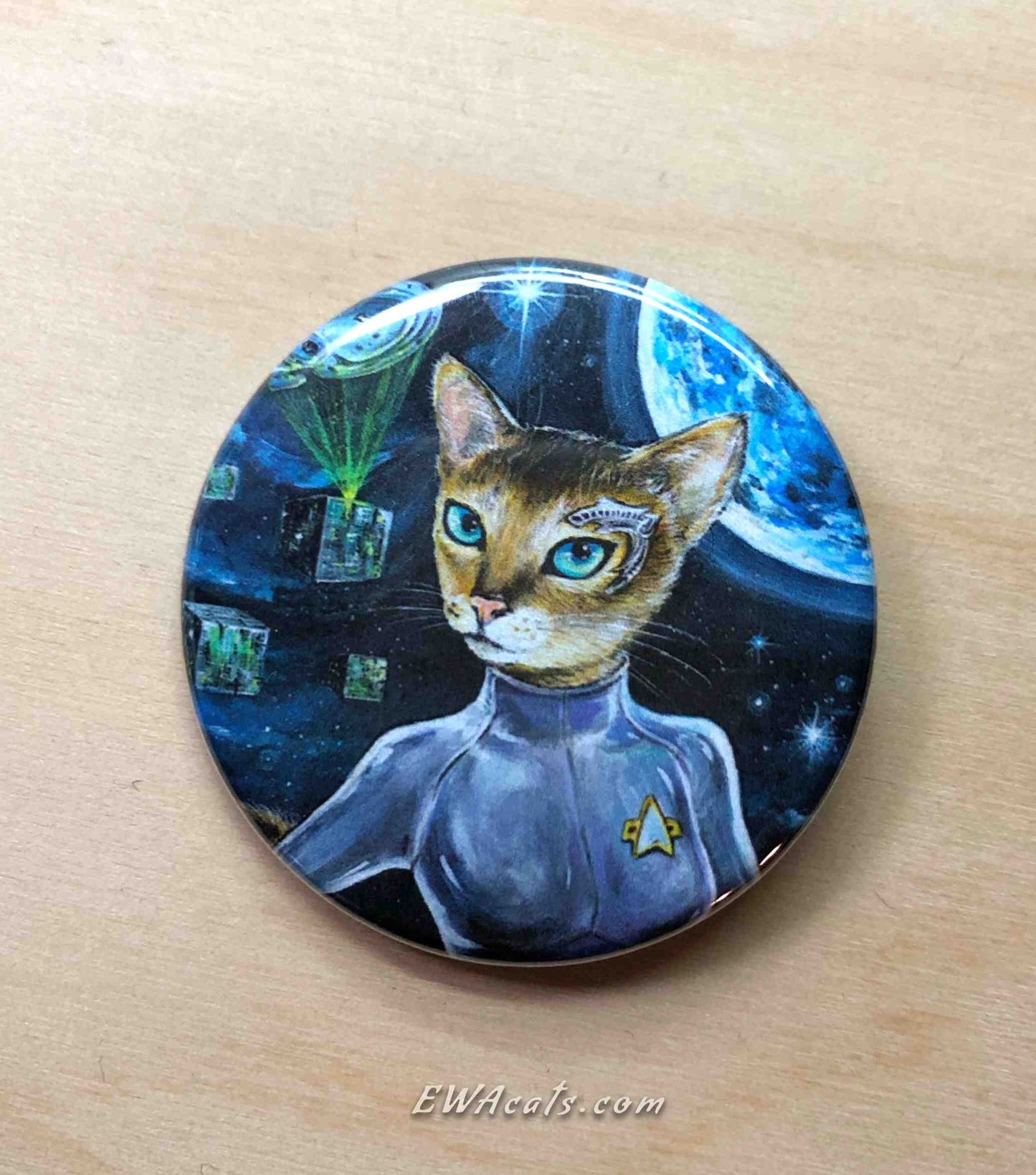 Button "Seven of Nine Lives"