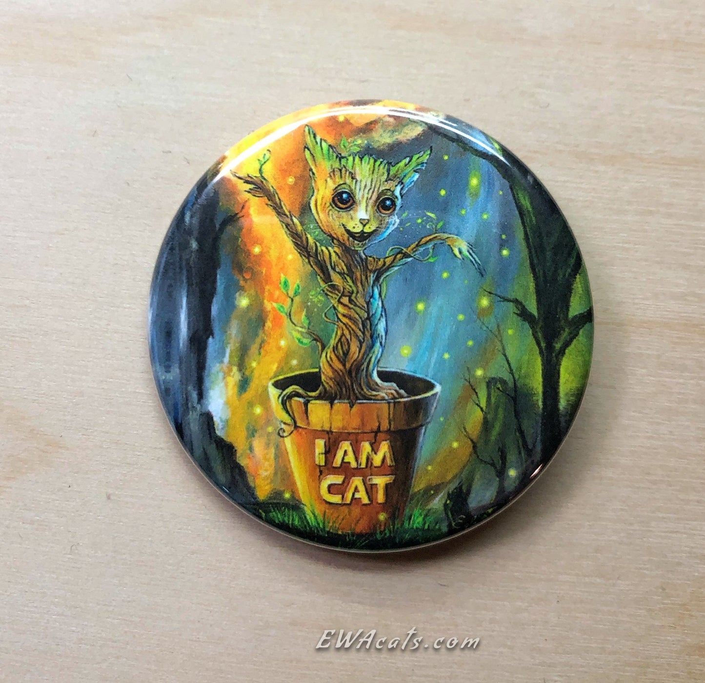 Button "I AM CAT"