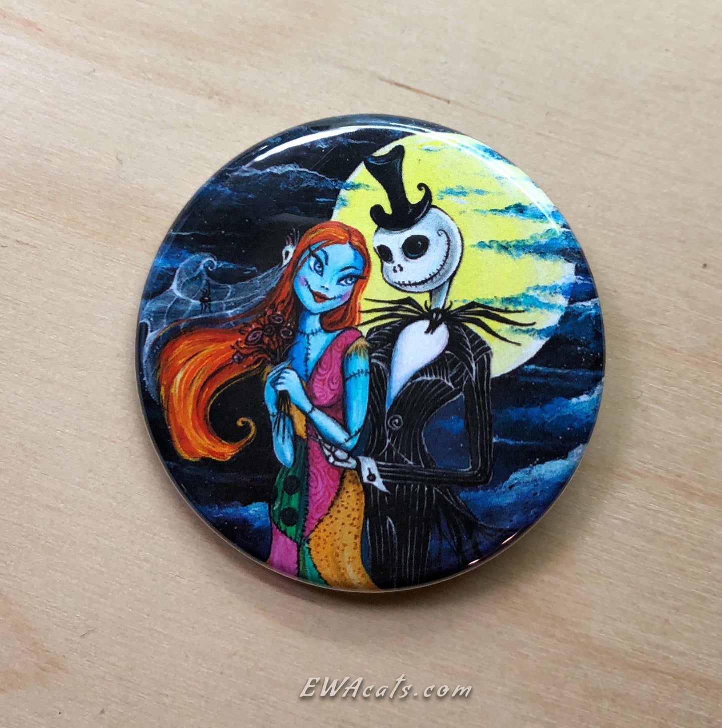 Button "Jack & Sally's Wedding"
