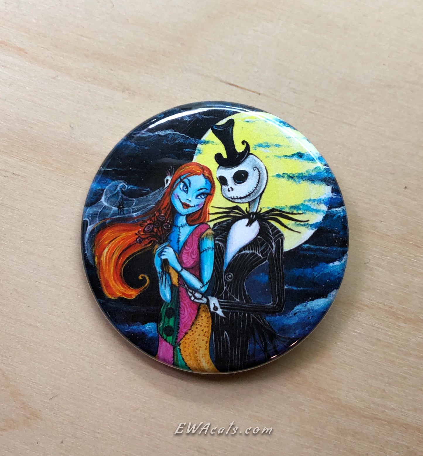 Button "Jack & Sally's Wedding"