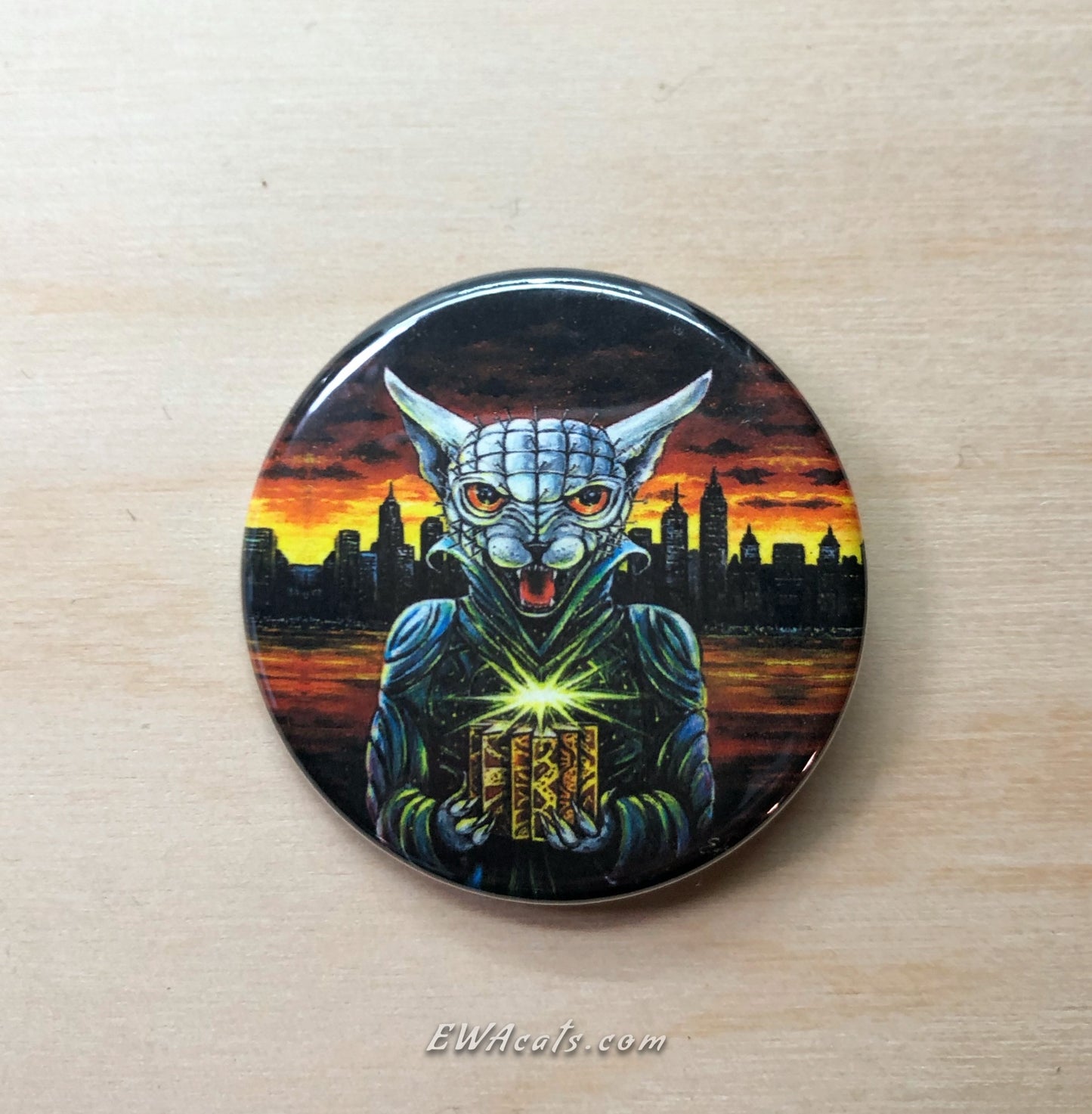 Button "Hell Kitty"