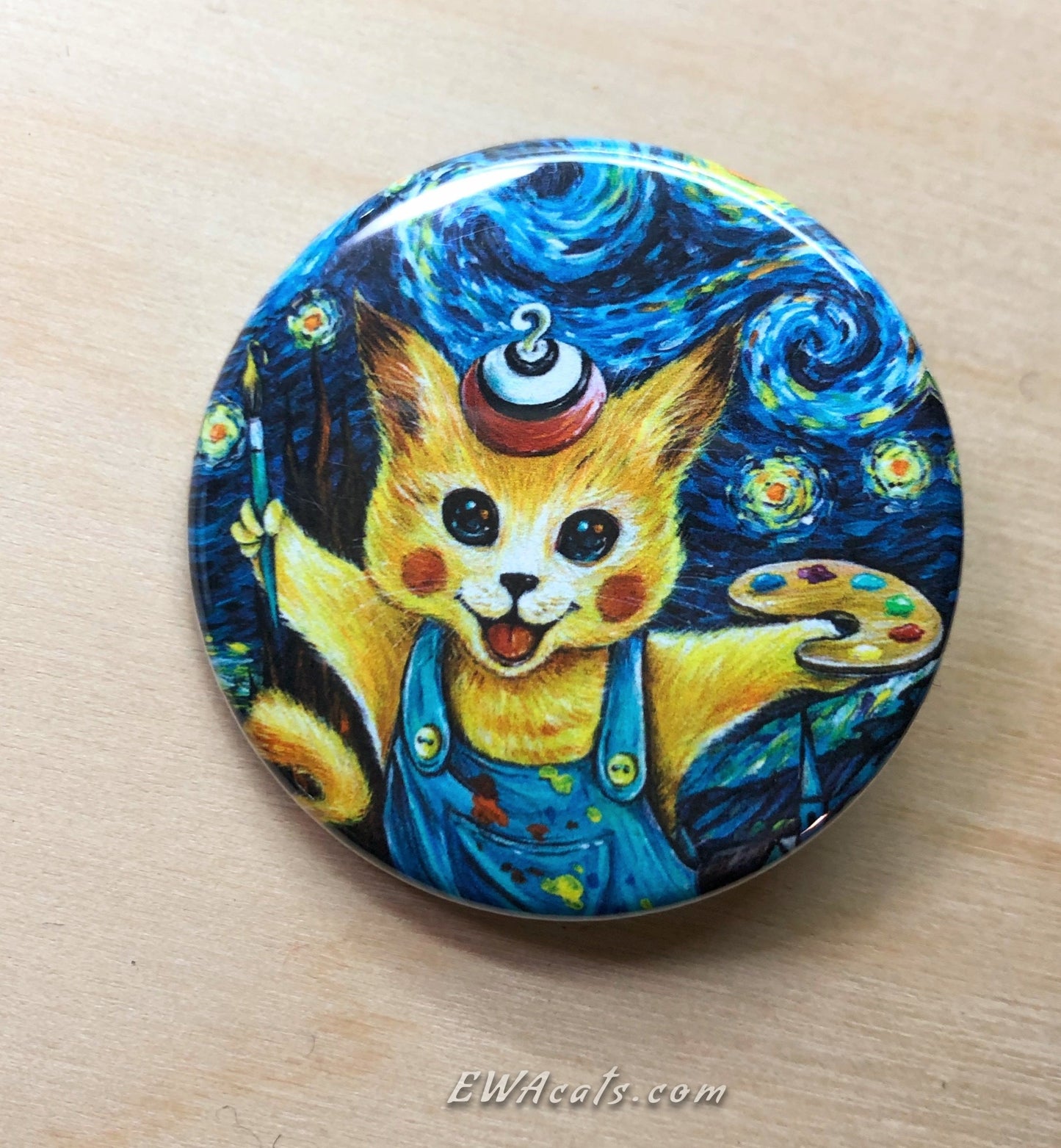 Button "Pika Kitty"