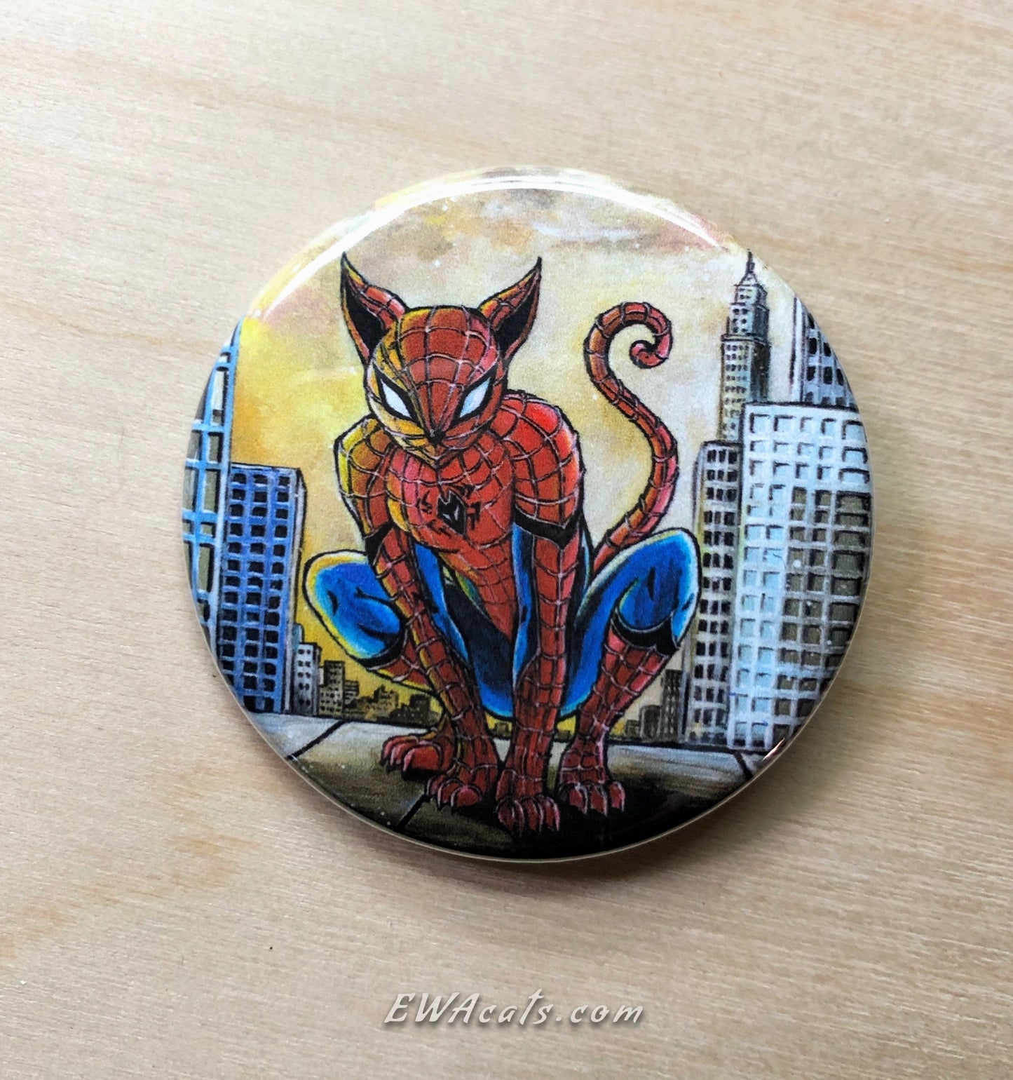 Button "Spider Cat"
