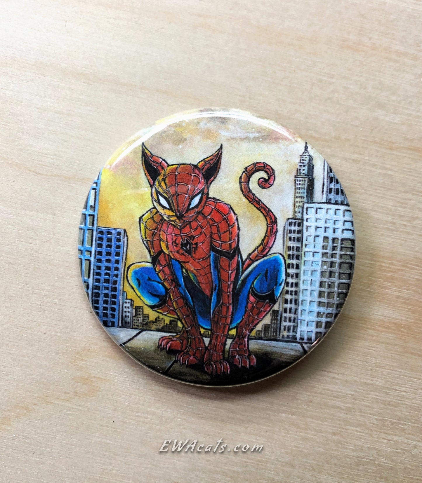 Button "Spider Cat"