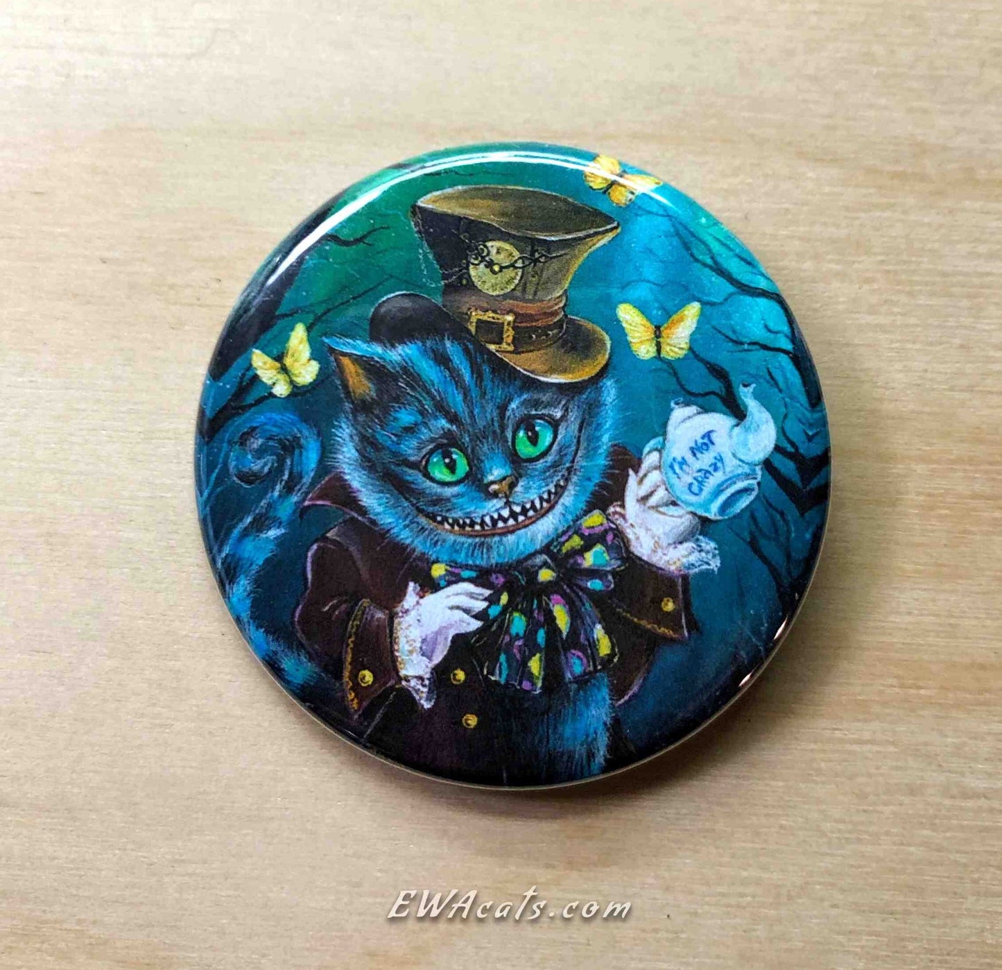 Button "Steampunk Cheshi"