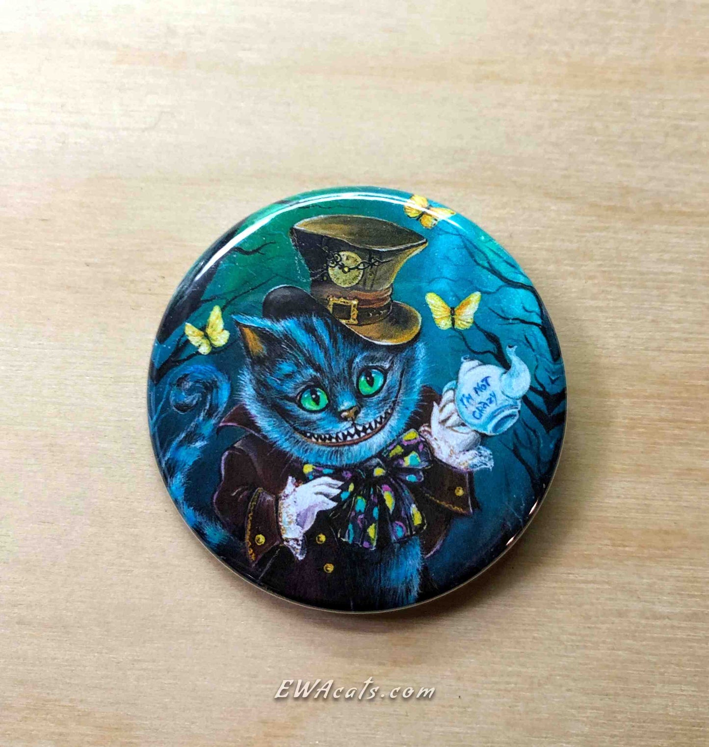 Button "Steampunk Cheshi"
