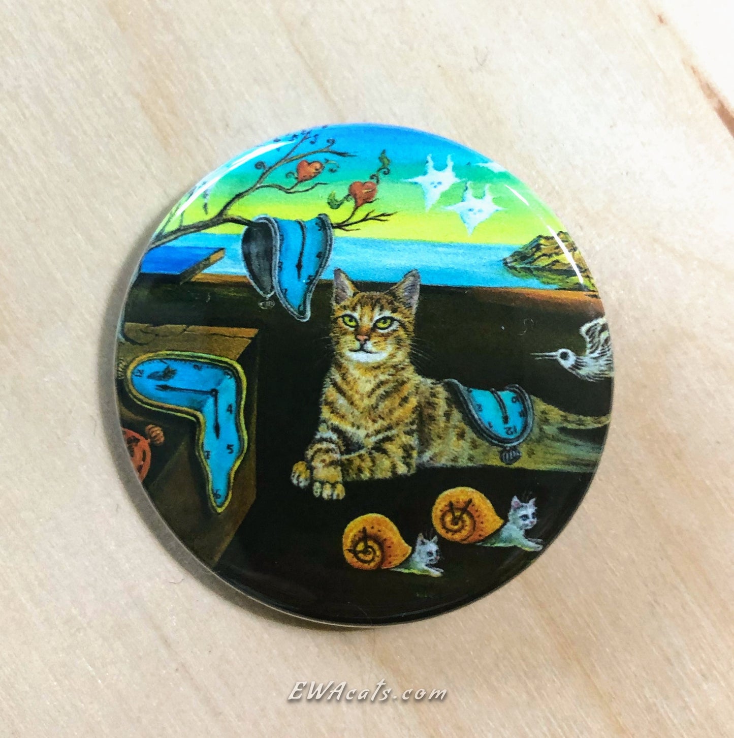 Button "The Purrfect Time"
