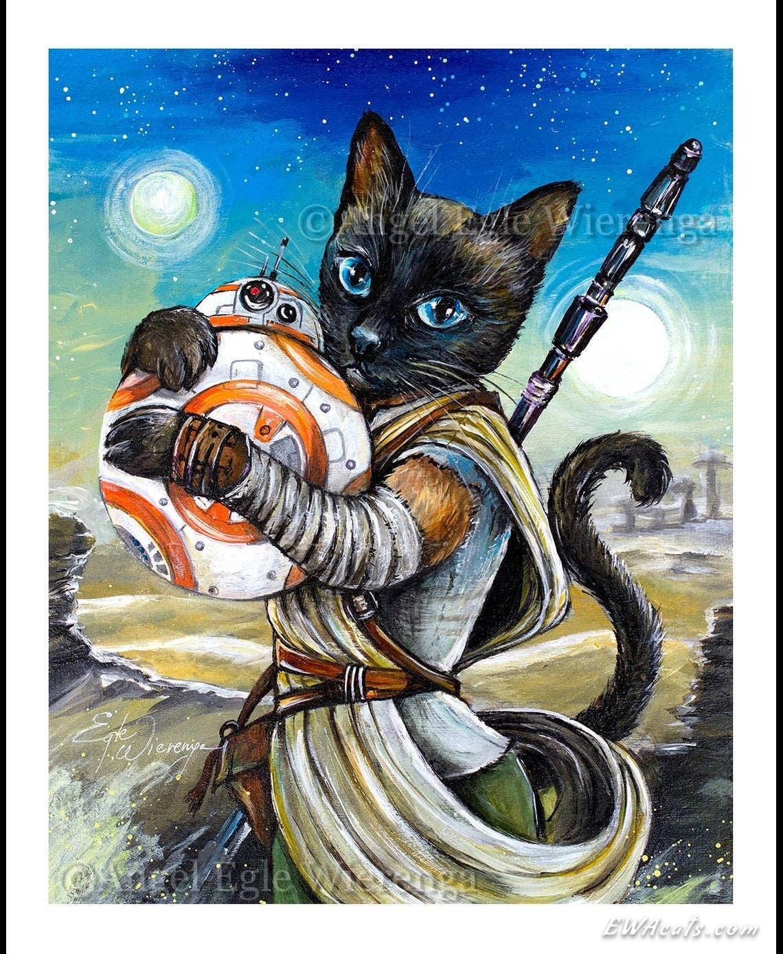 Art Print "Rey Cat"